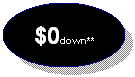 $0.00 down for Chapter 13 Bankrutpcy cases